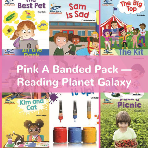 Pink A Banded Pack — Reading Planet Galaxy