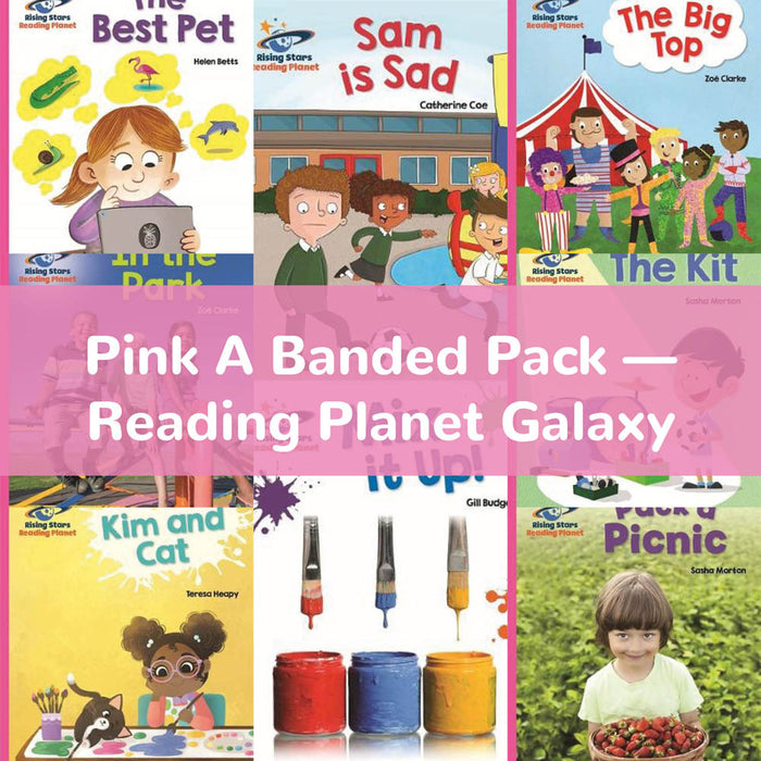 Pink A Banded Pack — Reading Planet Galaxy