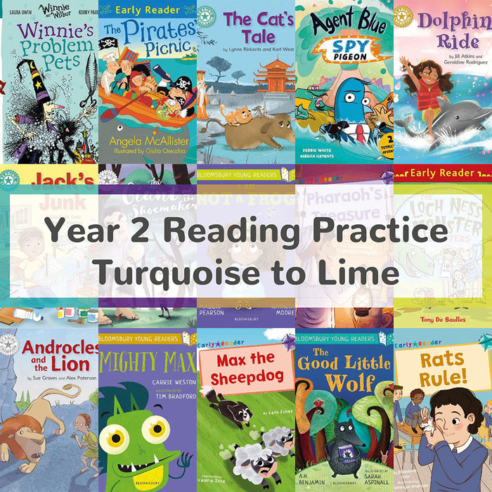 Year 2 Reading Practice — Book Bands Turquoise to Lime