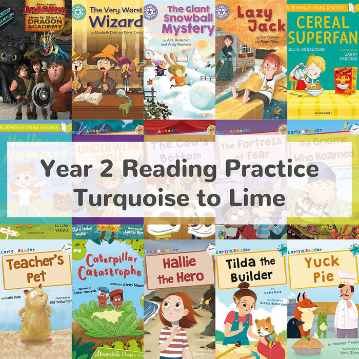 Year 2 Reading Practice — Book Bands Turquoise to Lime