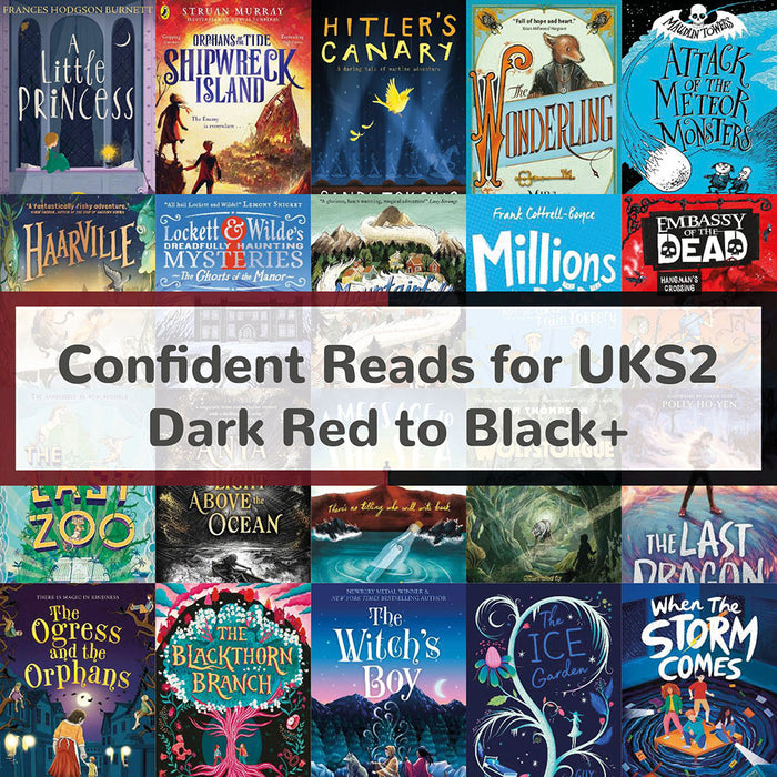 Super Confident Reads for UKS2 | Dark Red to Black+ Book Bands