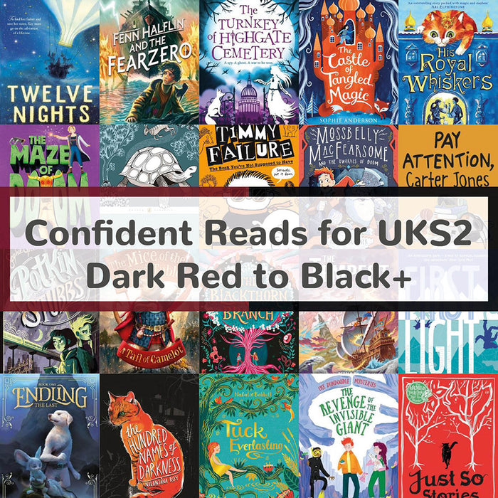 Super Confident Reads for UKS2 | Dark Red to Black+ Book Bands