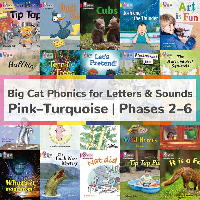 Big Cat Phonics for Letters & Sounds Pink A–Turquoise/Phases 2–6 (44 Readers)