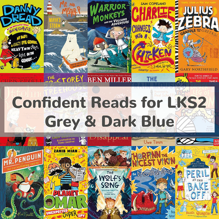 Confident Reads Age 7-9 | Book Bands Grey & Dark Blue